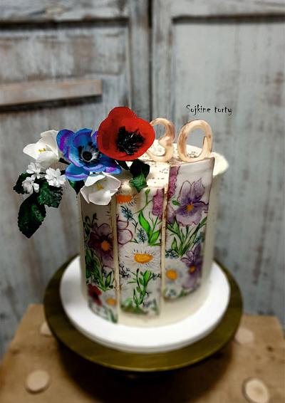 Meadow flowers:) - Cake by SojkineTorty