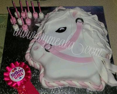 Pony Head Cake - Cake by Wymeaka's Custom Cakes