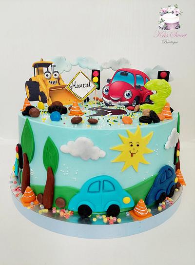 Cars cake - Cake by Kristina Mineva