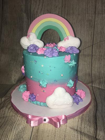Cute Rainbow cake - Cake by Fernandas Cakes And More