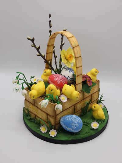 Spring basket🐥 - Cake by Olina Wolfs
