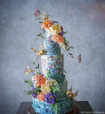 Who said feeling blue was a bad thing? - Cake by Art Sucré by Mounia