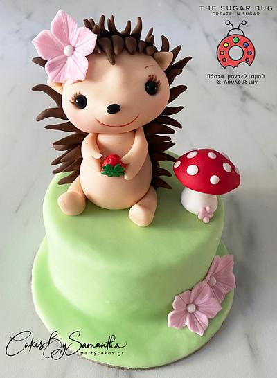 Hedgehog Topper with Sugarpaste Fondant - Cake by Cakes By Samantha (Greece)