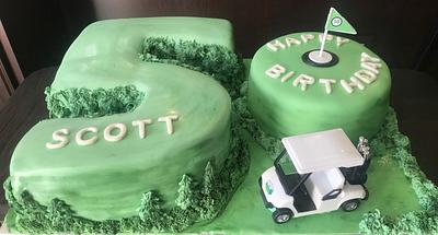Celebrating 50 on Course! - Cake by Susan Russell