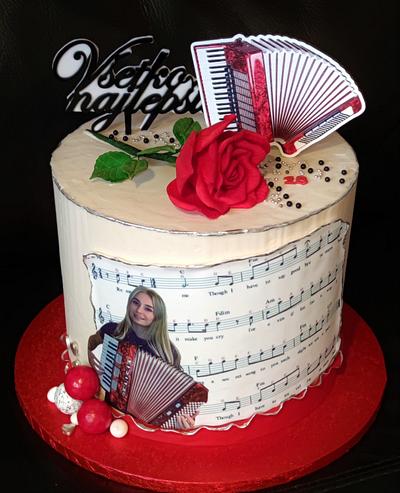 for the accordion player - Cake by OSLAVKA