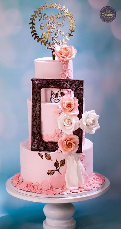 Pastel wedding cake - Cake by Urvi Zaveri 