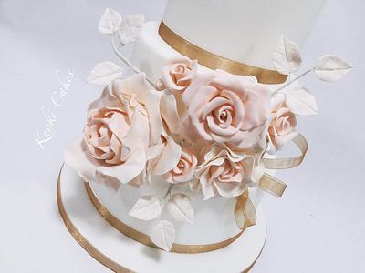 Wedding cake Flowers  - Cake by Donatella Bussacchetti
