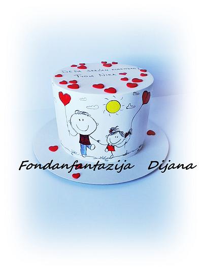 Love - Cake by Fondantfantasy