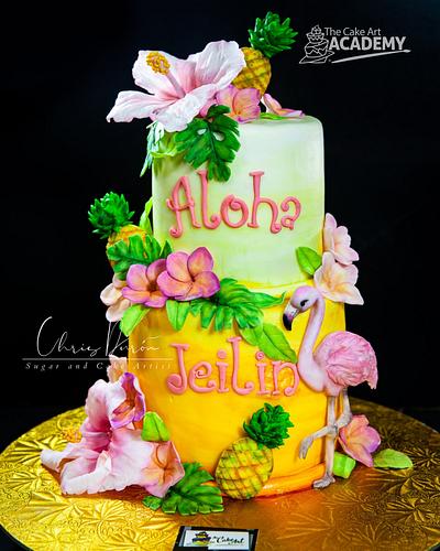 Aloha - Cake by Chris Durón from thecakeart.academy