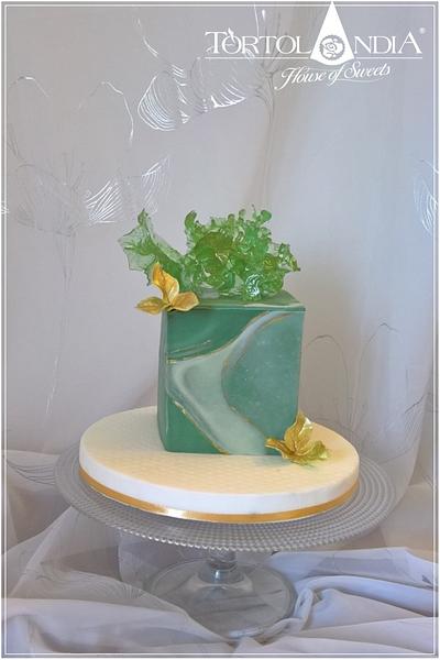 Birthday cake with crystal - Cake by Tortolandia