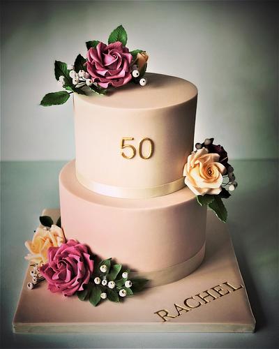 50th Birthday Cake - Cake by Lorraine Yarnold