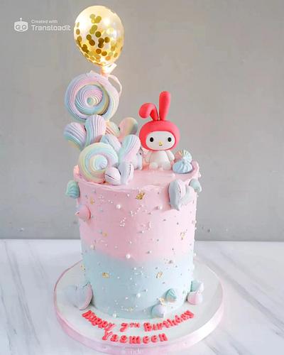 "My Melody" Themed Birthday Cake - Cake by Dapoer Nde