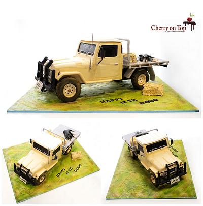 Oh what a feeling! 🥰 Toyota Land Cruiser FJ45 Cake - Cake by Cherry on Top Cakes