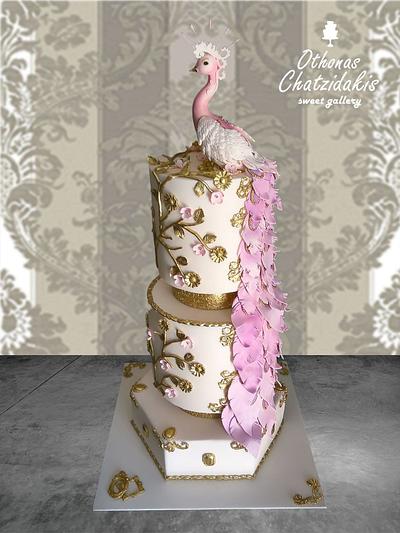Peacock wedding cake - Cake by Othonas Chatzidakis 