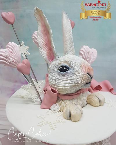 Chocolat rabbit in highhat - Cake by Claudia Kapers Capri Cakes