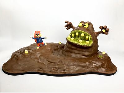 'Great mighty poo' Conker's bad fur day cake - Cake by Gina Molyneux