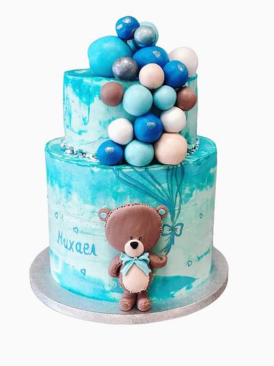 Teddy bear with baloons - Cake by Kremena Boteva