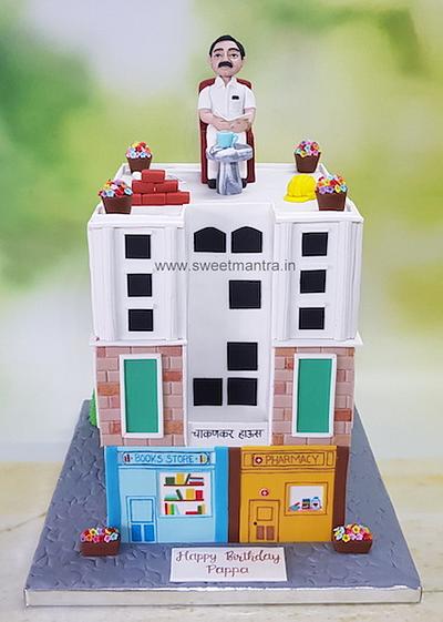 3D Building cake - Cake by Sweet Mantra Homemade Customized Cakes Pune