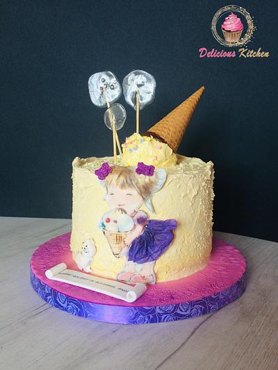 Cute girl cake - Cake by Emily's Bakery