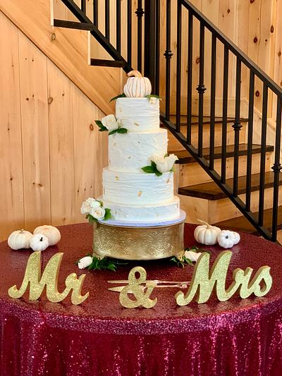 Fall Wedding Cake - Cake by Brandy-The Icing & The Cake