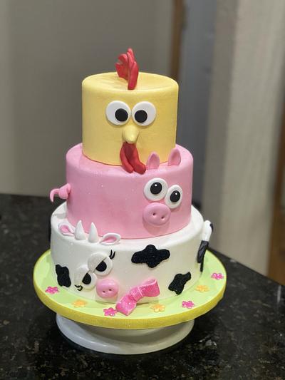 Farm animals - Cake by Cakes For Fun