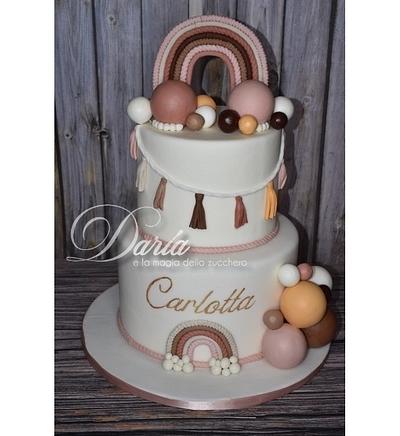 Rainbow boho style cake - Cake by Daria Albanese