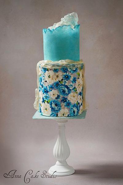 Cake with sugar sheet - Cake by AnnaCakes