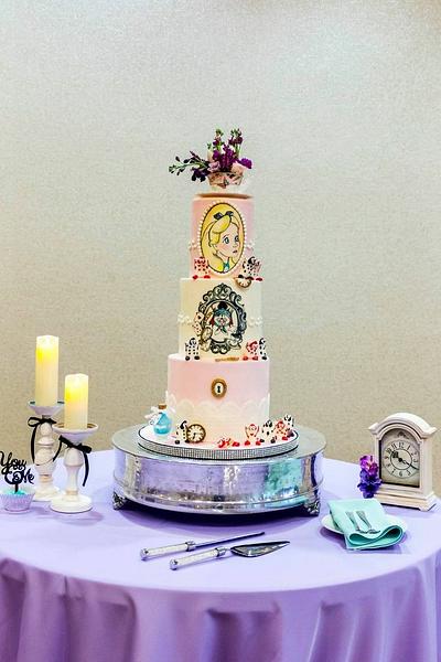 Alice in Wonderland Wedding Cake - Cake by Bethann Dubey