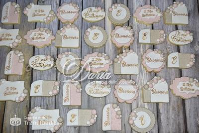 Baptism cookies - Cake by Daria Albanese