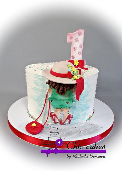 Fashionable little girl - Cake by Radmila