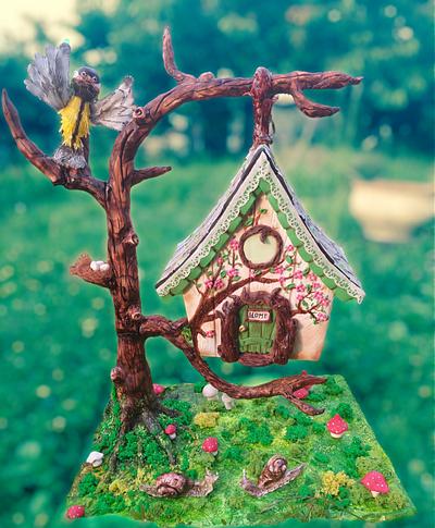 House on the tree  - Cake by Kristina Mineva
