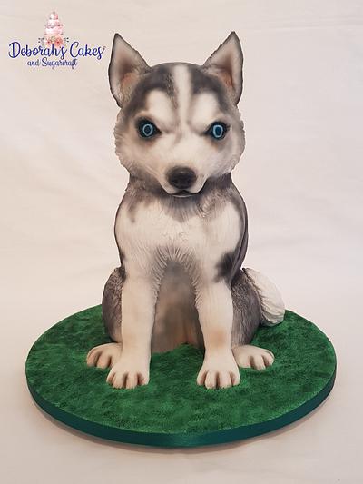 Husky pup - Pawfectly Dog-licious - Cake by Deborah