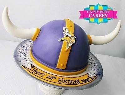 Viking Helmet - Cake by It'z My Party Cakery