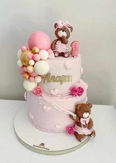 1st birthday girl - Cake by Detelinascakes
