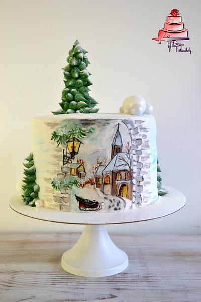 Christmas Cake - Cake by Krisztina Szalaba