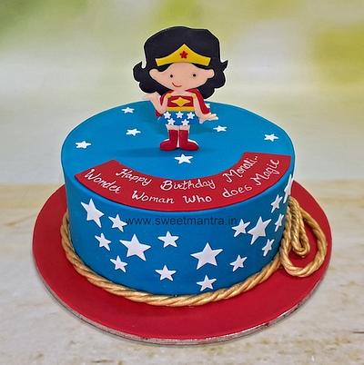 Wonder woman cake for sister - Cake by Sweet Mantra Homemade Customized Cakes Pune