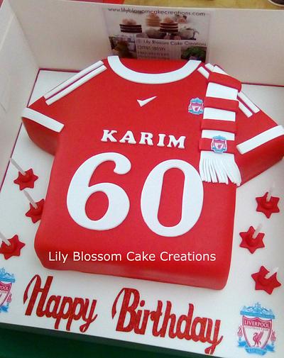 Liverpool FC Shirt Cake - Cake by Lily Blossom Cake Creations
