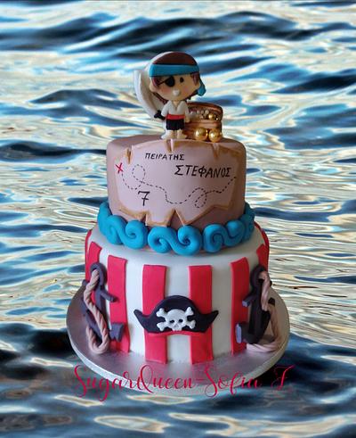 🏴‍☠️ Pirate cake 🏴‍☠️ - Cake by Sofia Frantzeskaki