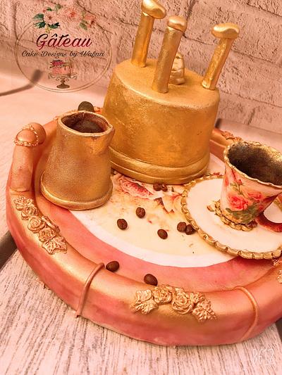 Coffee set cake - Cake by Wafaa mahmoud