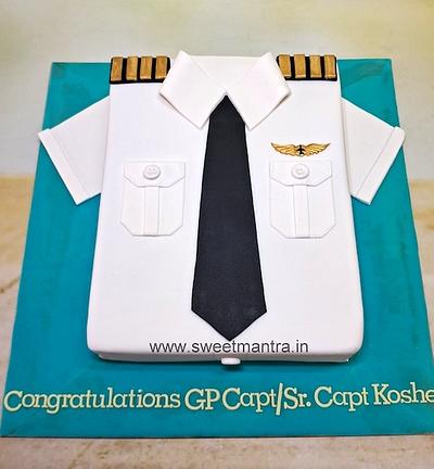 Pilot Uniform cake - Cake by Sweet Mantra Homemade Customized Cakes Pune
