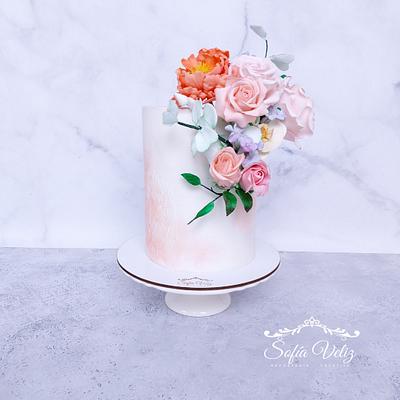 Pastel romantico - Cake by Sofia veliz