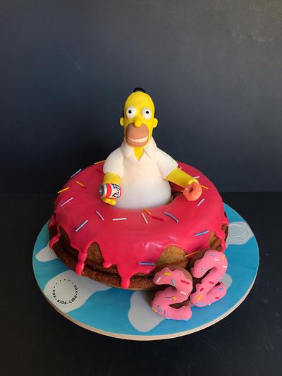 Homer Cake  - Cake by xox.aida.cake.xox