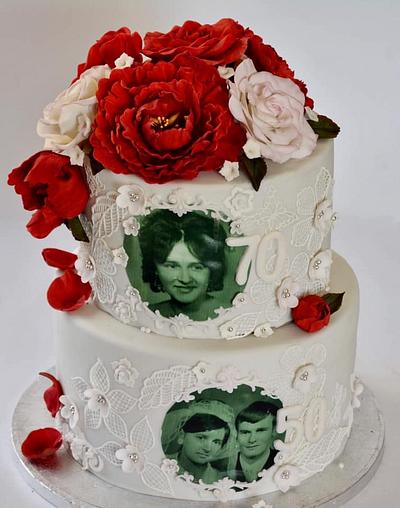 Wedding  and birthday cake - Cake by Silvia