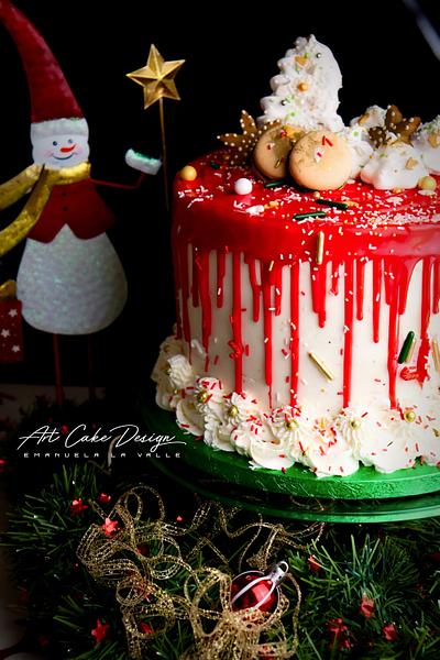 Christmas Drip Cake - Cake by Emanuela La Valle - Art Cake Design