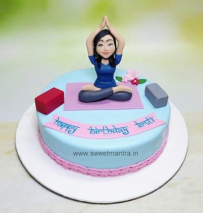 Yoga cake - Cake by Sweet Mantra Homemade Customized Cakes Pune