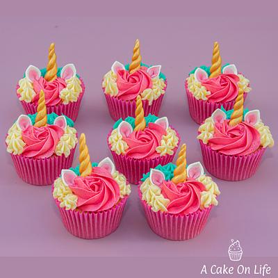 Unicorn Themed Cupcakes - Cake by Acakeonlife
