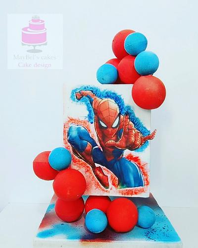 Spiderman cake  - Cake by MayBel's cakes
