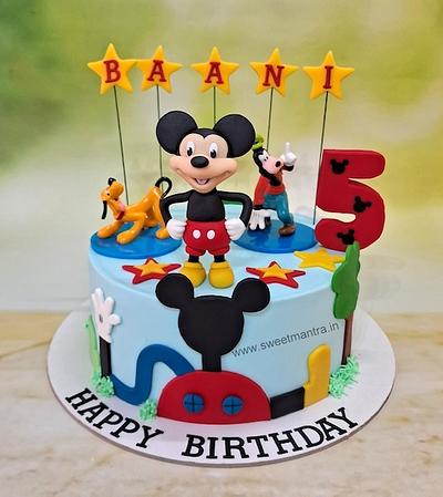 Mickey cake - Cake by Sweet Mantra Homemade Customized Cakes Pune