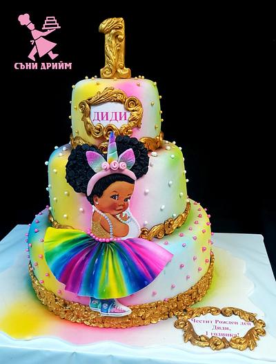 Afro baby cake  - Cake by Sunny Dream