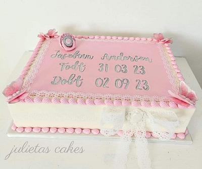 Christening cake - Cake by Julieta